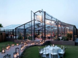 Luxury Large Glass Greenhouse Metal Ysgh 177